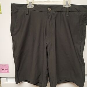 Swiss Tech Men's Dark Gray Flat Front Shorts